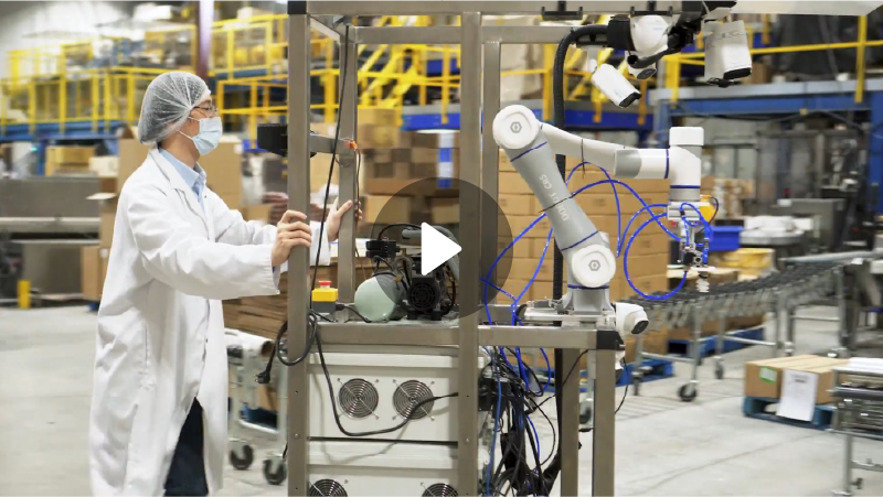 智能碼垛機器人,碼垛自動化方案,智能碼垛工作站、吉百利