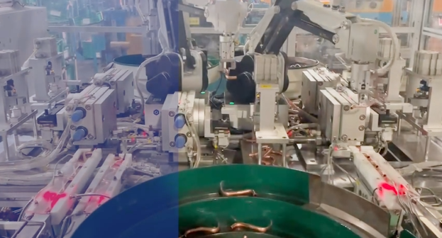 、空調壓縮機制冷劑銅管上料